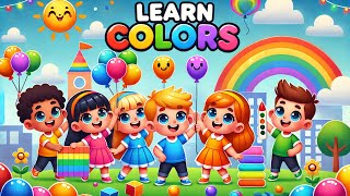 Sing amp Learn Colors nursery rhythm song [upl. by Martella703]