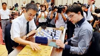 将棋の羽生善治、チェスの仏王者と神戸で対局 [upl. by Darlleen]