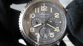 Breguet Type XXI Flyback Pilot Watch in steel Automatic Ref3817STX23ZU Function Testing [upl. by Refeinnej]