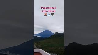 POPOCATÉPETL E IZTACCÍHUATL 🌋🗻💕 HERMOSAAAAA VISTA  popocatepetl iztaccihuatl parati shortvideo [upl. by Merril989]