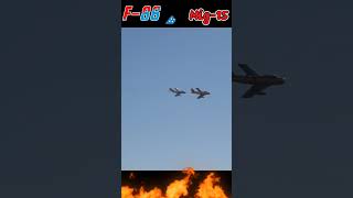 F86 Sabre amp MiG15 Super Rare Formation high speed pass fighterjet [upl. by Perretta]