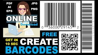 How to Make Any Barcode  Online  Free Download [upl. by Hadleigh]