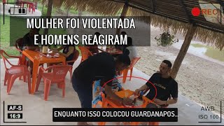 GARÇOM SALVA VIDA DE MULHER COM UM GUARDANAPO [upl. by Llebasi]