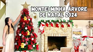 Minha árvore de Natal 2024  A decoração ficou linda [upl. by Nonnarb]