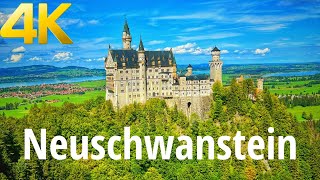 Neuschwanstein Hohenschwangau castles Germany walking tour 4K 60fps  Famous Disney Castle [upl. by Nathanson]