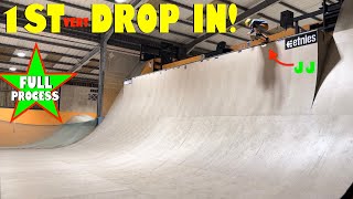 JJ Vs The Vert Ramp Drop In skateboarding 8yearsold [upl. by Mccallum]