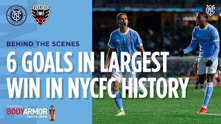 NYCFC Records Biggest Win in Club History  Behind the Scenes  NYC v DCU  102321 [upl. by Enad550]