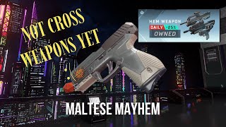 3 old models but not cross weapon coating  Maletese Mayhem weapon set  Halo Infinite Daily [upl. by Yerfdog]