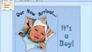 Create amp Stitch 3 Picture Appliqué Baby Announcement [upl. by Oirasor]