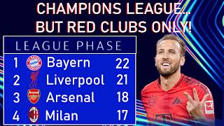 CHAMPIONS LEAGUE BUT RED CLUBS ONLY [upl. by Wesley]