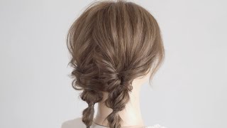 くるりんぱで作る可愛いツインテールヘアアレンジ hair works ampSOLs Hairstyles [upl. by Iharas]