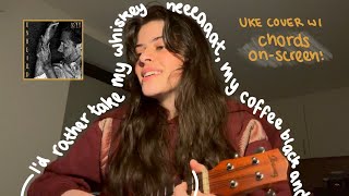 Hozier  Too Sweet ukulele cover by lulu [upl. by Dnar]