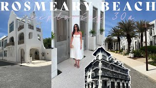 30A VACATION VLOG  Exploring Rosemary amp Alys Beach [upl. by Ledif]