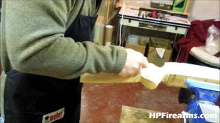 Hand Crafting a Gun Stock Teaser by HPFirearms [upl. by Draneb]