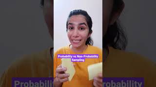 Probability vs NonProbability Sampling  Research Methodology  Ravina shorts short shortsvideo [upl. by Atorod105]