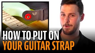 How to Put on a Guitar Strap [upl. by Raeann]