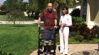 U STEP A WALKER DESIGNED FOR PARKINSONS PATIENTS [upl. by Adnalra124]