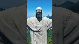 Statua del Cristo Redentore vista dallalto Video con drone in 4K [upl. by Nnylamme]