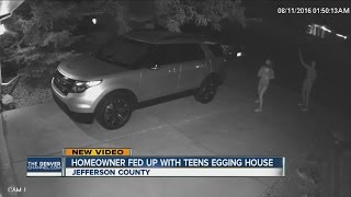 Homeowner fed up with teens egging her house [upl. by Aja280]