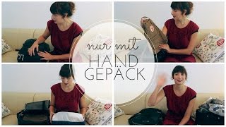 REISEN nur mit HANDGEPÄCK 1 PACKLISTE für 1 Woche [upl. by Vedi]