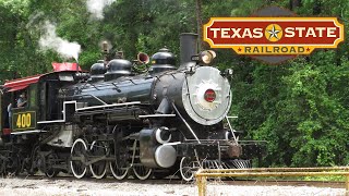 Texas State Railroad Engine 400 Track Speed Through the Pines [upl. by Rovaert]