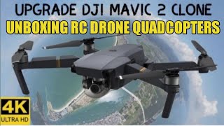 DRONE MAVIC2CLONE UNBOXING RC FOLDING DRONE MAVIC 2 CLONE QUADCOPTERS THE BEST WAY FOR VLOGGING [upl. by Adelle468]