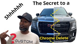 How to blackout the chrome trim on a car [upl. by Olzsal]