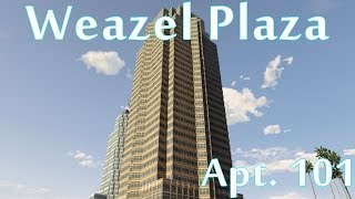 GTA 5 ONLINE  Weazel Plaza Apt 101  Properties amp Apartment Tour  PS4 [upl. by Brita]