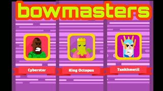 Bowmasters Gameplay Walkthrough Part  40 Cyberstar❤King Octopus❤Tanithmetil [upl. by Kiyoshi286]