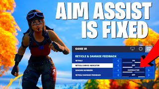 Fortnite FIXED AIM ASSIST With This Setting [upl. by Sumedocin]