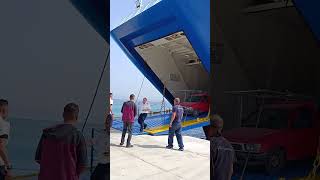 ms Poseidon Hellas unloading in Agistri Greece [upl. by Havens]