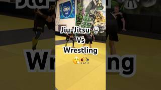 JiuJitsu vs wrestling 😮‍💨bjj wrestling jiujitsu nogi [upl. by Hanna829]