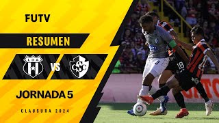 Resumen Alajuelense 01 Cartaginés  Jornada 5  Clausura 2024 [upl. by Arielle]