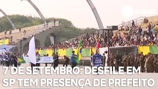 7 de Setembro desfile em São Paulo tem presença de prefeito e governador [upl. by Ettedanreb]