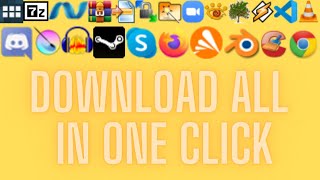 How to download Many Software in one click  Tutorial  PYTMASTERGAMER [upl. by Guadalupe]