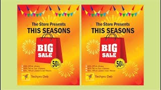 Discount Leaflet design in CorelDRAW [upl. by Alrahs903]