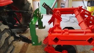 DIY Converting 3 point Tractor implement to quick attach or imatch [upl. by Whitten]