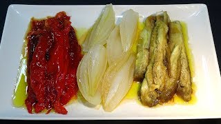 Receta Escalivada o ensalada de verduras al horno  Recetas de cocina Loli Domínguez Semana Santa [upl. by Gibbie]