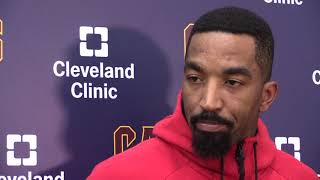 JR Smith on being down 02 to Celtics and Game 3 [upl. by Osi]