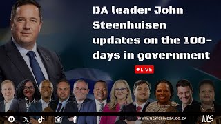 DA leader John Steenhuisen updates on the 100days in government [upl. by Llesig]