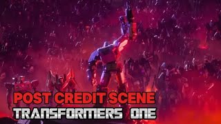 Post Credit Scene Megatron and Decepticons  Transformers One with Indonesian Subtitle [upl. by Adnolahs]