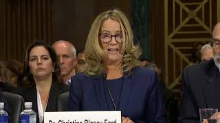 WATCH Christine Blasey Ford testimony before the Senate Judiciary Committee [upl. by Philipa]