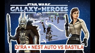 Qira  Nest ONLY vs Bastila Lead Jedi FULL AUTO  Star Wars Galaxy of Heroes [upl. by Hirz]