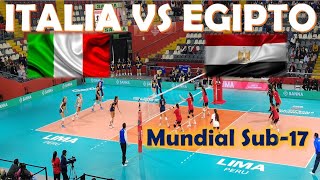 ITALIA VS EGIPTO MUNDIAL SUB17 VOLEIBOL FEMENINO [upl. by Minette198]