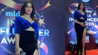 Arshi Khan At Midday India Influencer Awards [upl. by Beesley]