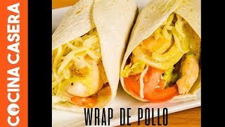 Wraps de Pollo con Salsa de Yogur al Curry [upl. by Kenward]