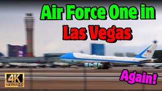 AF1 in Las Vegas AGAIN Air Force One and Motorcade Video [upl. by Ennaeerb]