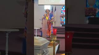 when a praise breaks out at Mother Mary McBrides homecoming service Hallelujah [upl. by Nigen]