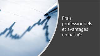 Gestion de la paie  Frais professionnels et avantages en nature [upl. by Nnylyt]