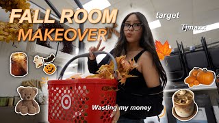 Giving My Room a FALL MAKEOVER 🍁🧸 fall decor shopping haul cozy room transformation [upl. by Roche333]